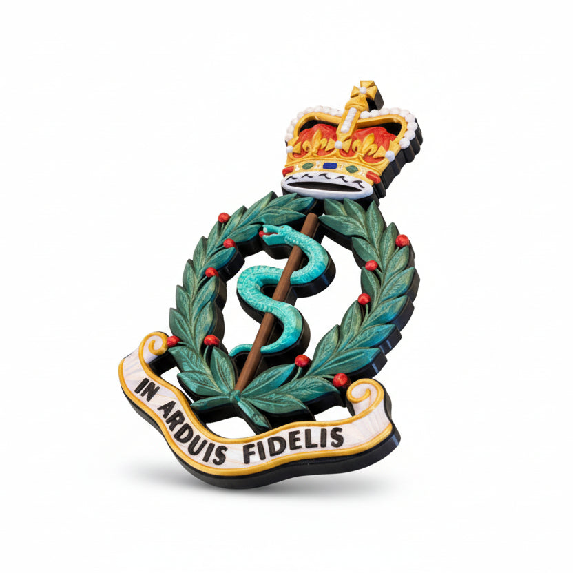 Royal Army Medical Corps Queen's Crown Cap Badge