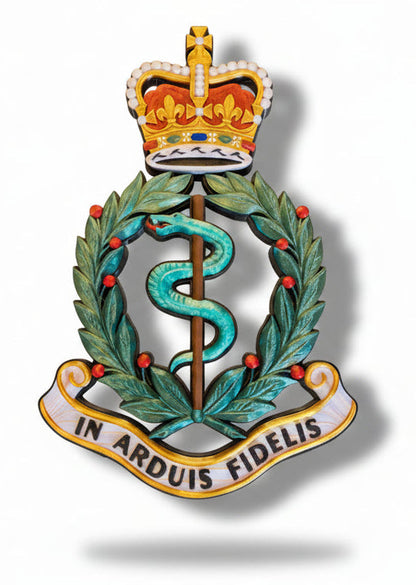 Royal Army Medical Corps Queen's Crown Cap Badge