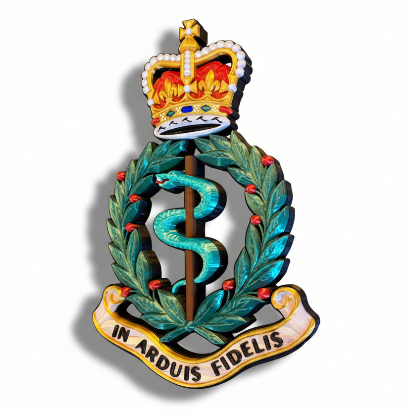 Royal Army Medical Corps Queen's Crown Cap Badge