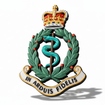 Royal Army Medical Corps Queen's Crown Cap Badge