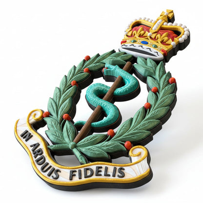 Royal Army Medical Corps Queen's Crown Cap Badge