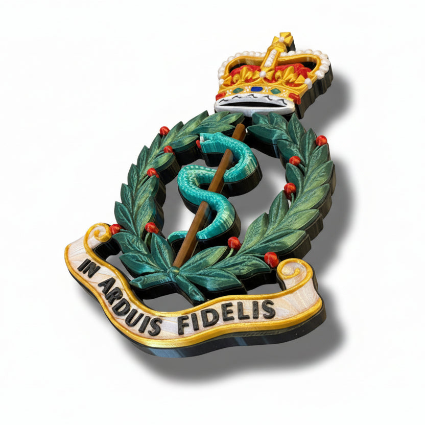 Royal Army Medical Corps Queen's Crown Cap Badge