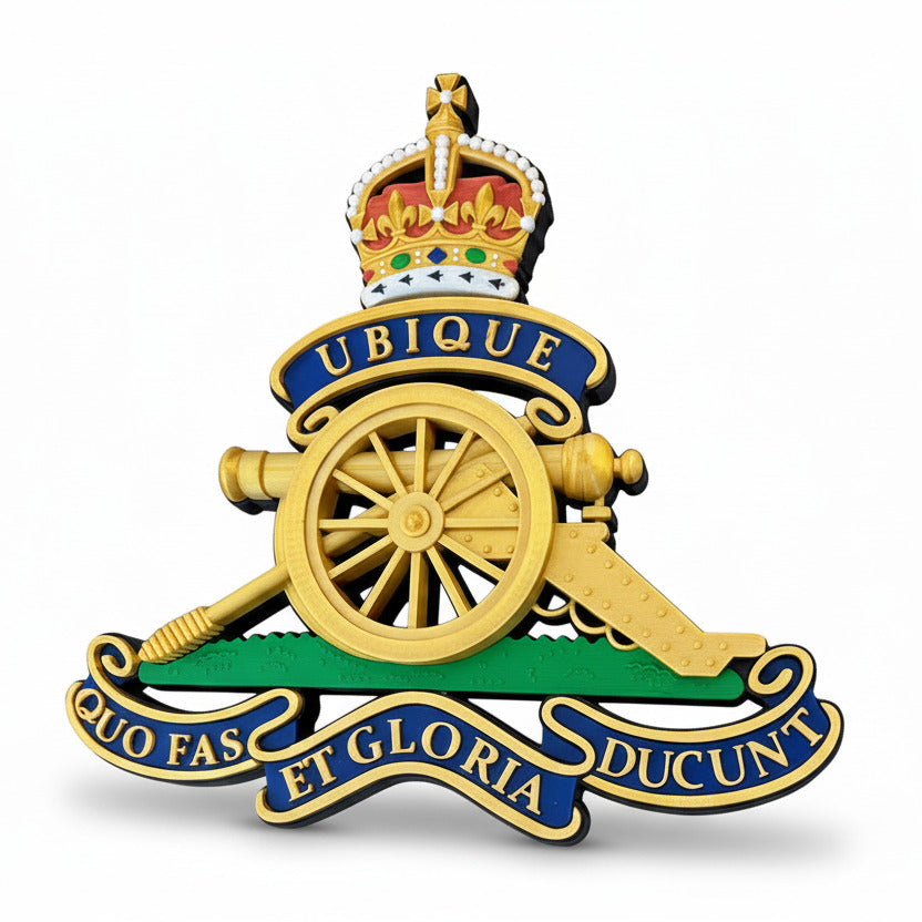 Royal Regiment of Artillery King's Crown Cap Badge