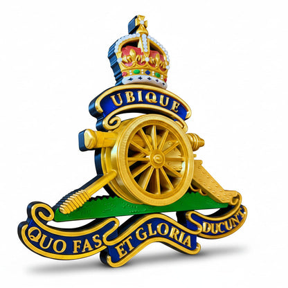 Royal Regiment of Artillery King's Crown Cap Badge