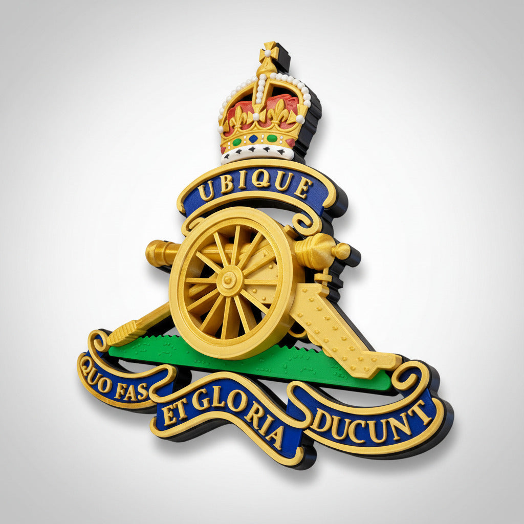 Royal Regiment of Artillery King's Crown Cap Badge