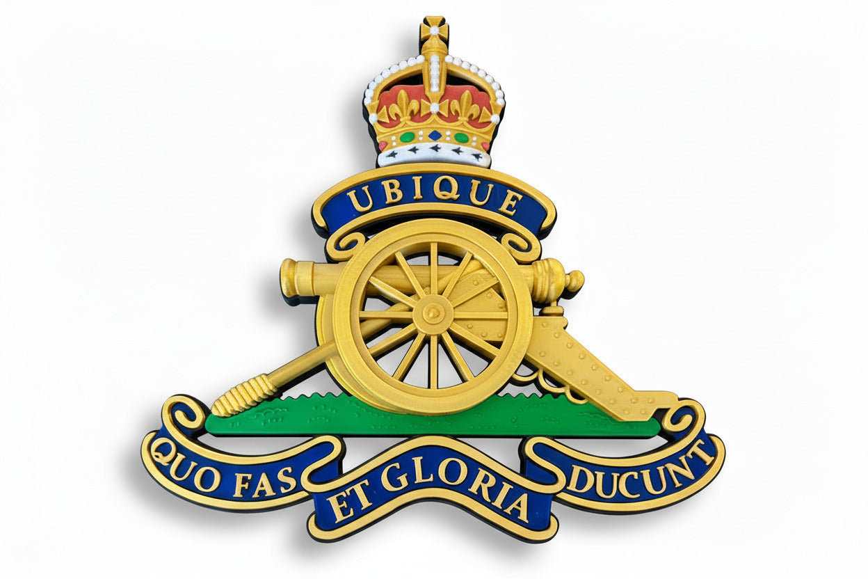 Royal Regiment of Artillery King's Crown Cap Badge