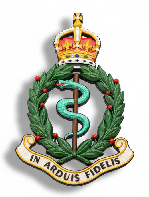 Royal Army Medical Corps King's Crown Cap Badge