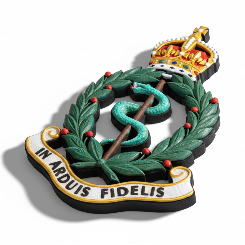 Royal Army Medical Corps King's Crown Cap Badge