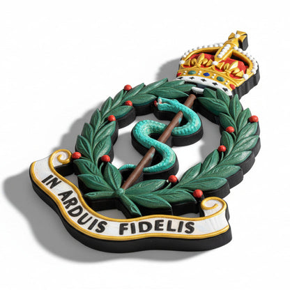 Royal Army Medical Corps King's Crown Cap Badge