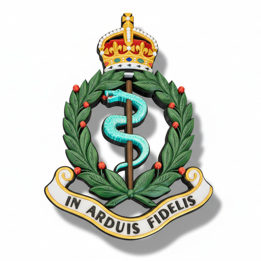 Royal Army Medical Corps King's Crown Cap Badge