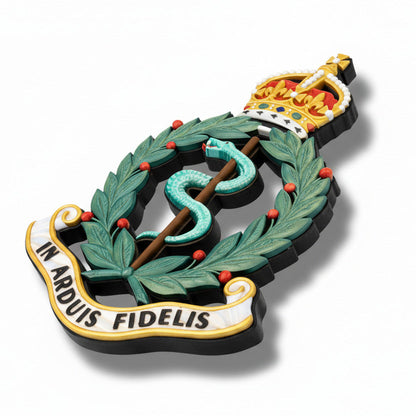 Royal Army Medical Corps King's Crown Cap Badge
