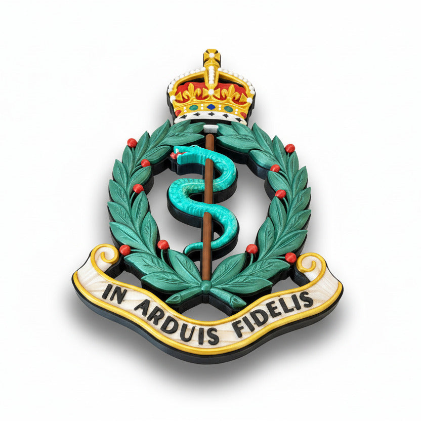 Royal Army Medical Corps King's Crown Cap Badge