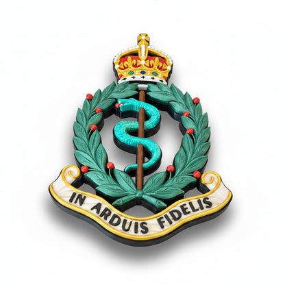 Royal Army Medical Corps King's Crown Cap Badge