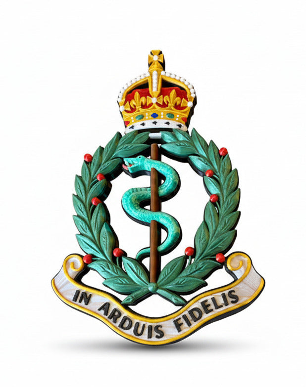 Royal Army Medical Corps King's Crown Cap Badge
