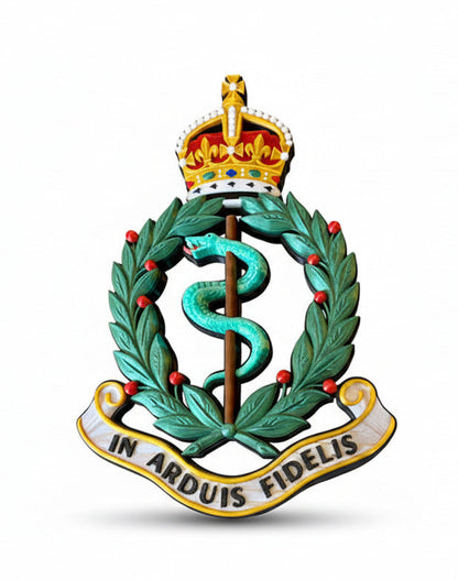 Royal Army Medical Corps King's Crown Cap Badge