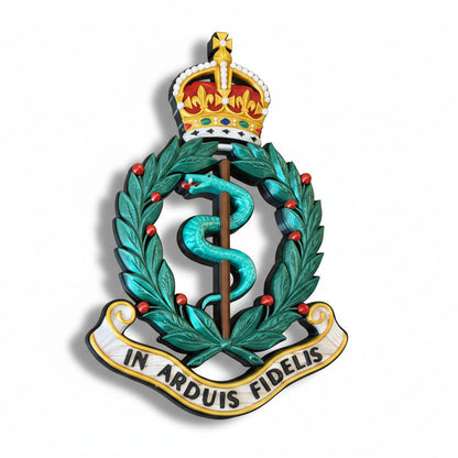 Royal Army Medical Corps King's Crown Cap Badge