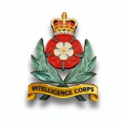 Intelligence Corps 3D Printed Cap Badge Queen's Crown