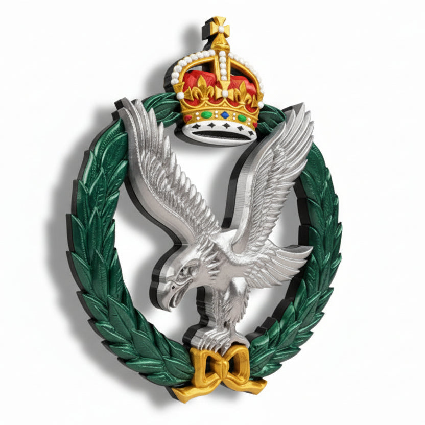 Army Air Corps King's Crown Cap Badge