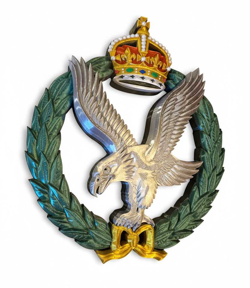 Army Air Corps King's Crown Cap Badge