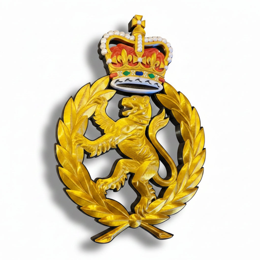 Women's Royal Army Corps 3D Printed Cap Badge
