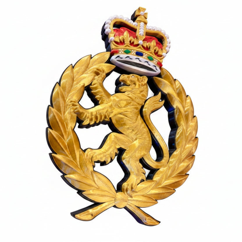 Women's Royal Army Corps 3D Printed Cap Badge