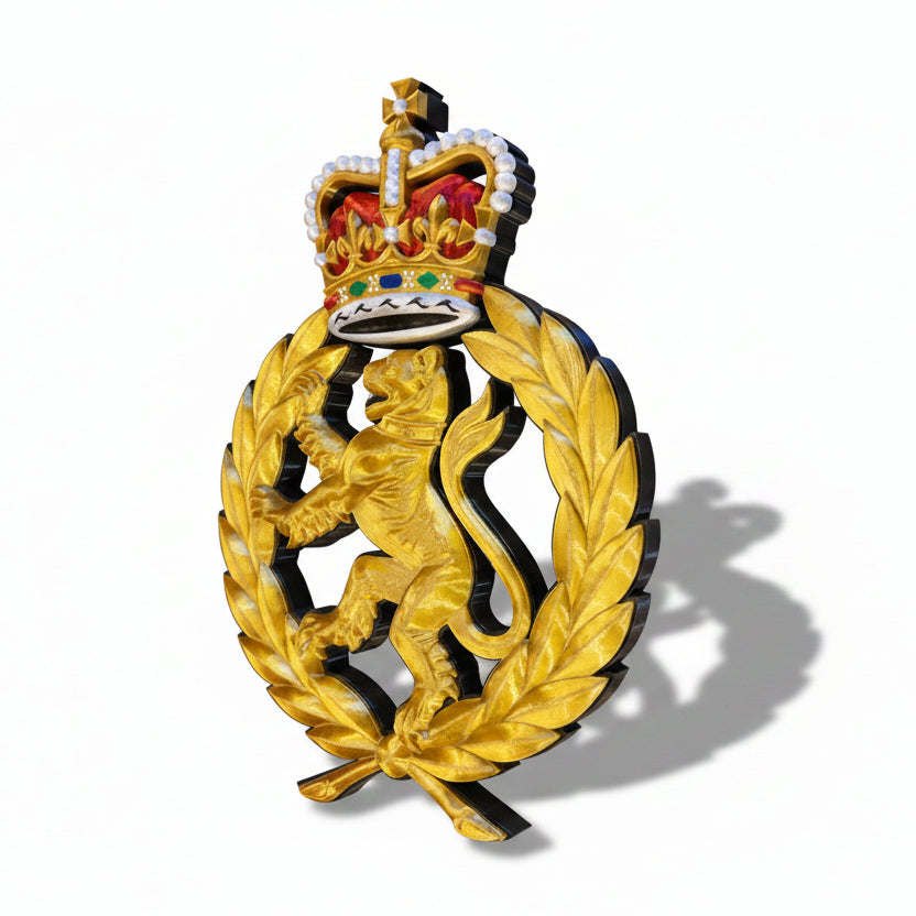 Women's Royal Army Corps 3D Printed Cap Badge