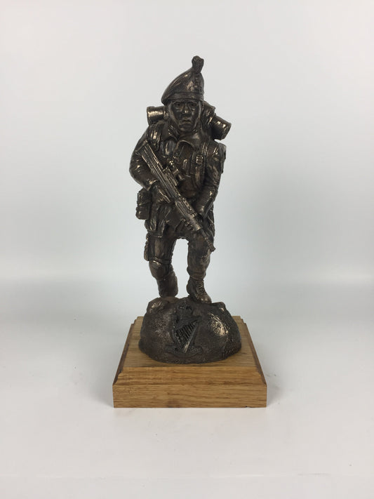 Royal Irish Ranger SA80 Caubeen Cold Cast Bronze Military Statue