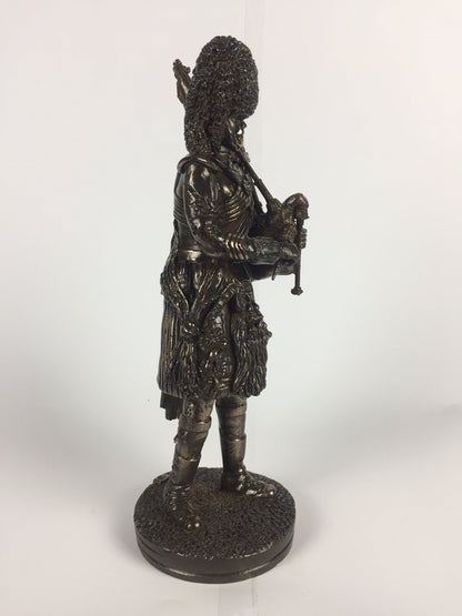 Royal Regiment of Scotland Piper Bronze Military Statue Sculpture
