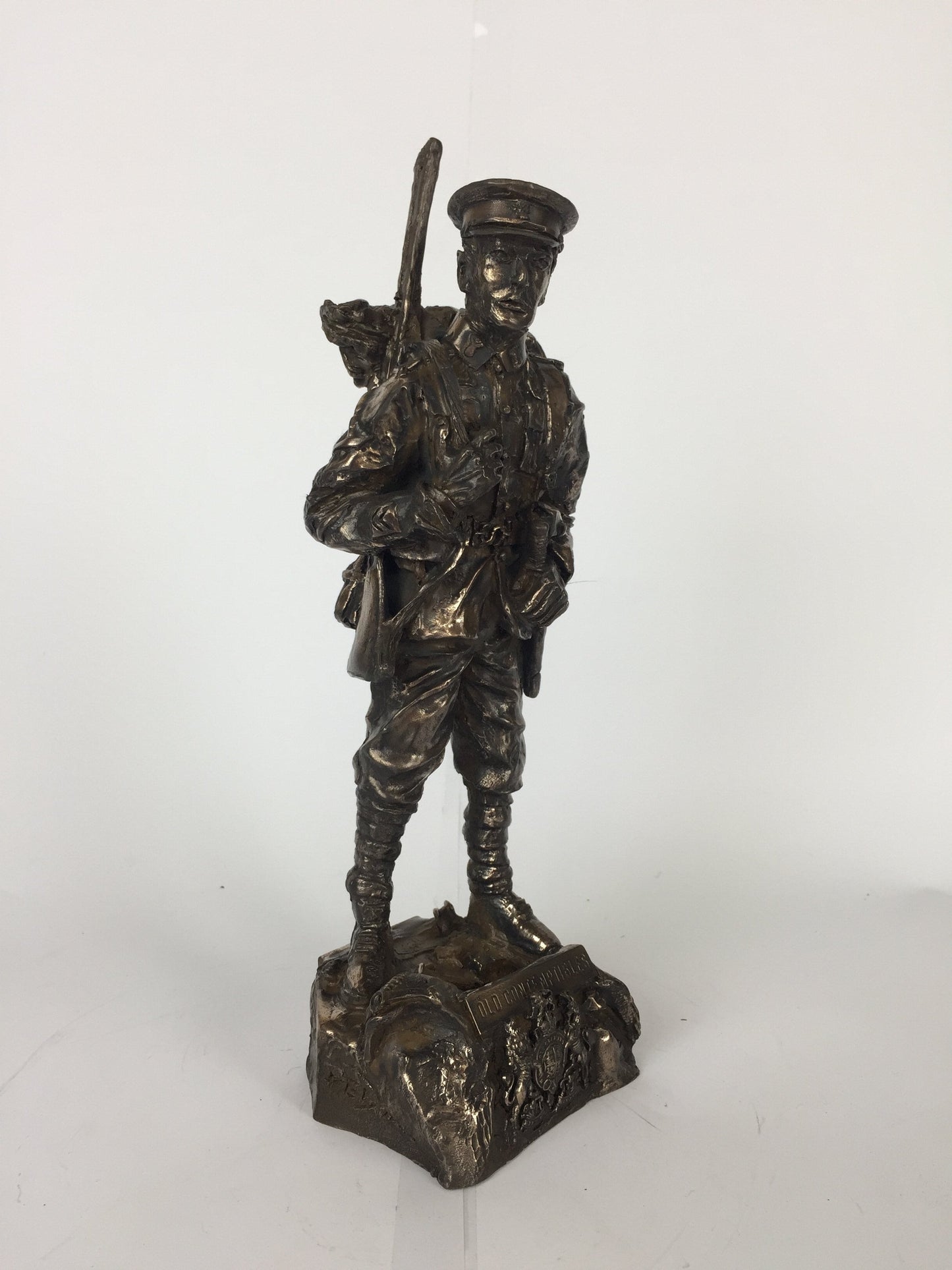 WW1 Old Contemptible Cold Cast Bronze Military Statue | Handmade in England