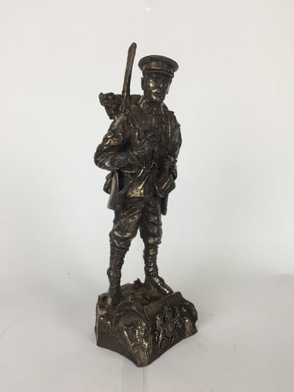 WW1 Old Contemptible Cold Cast Bronze Military Statue | Handmade in England