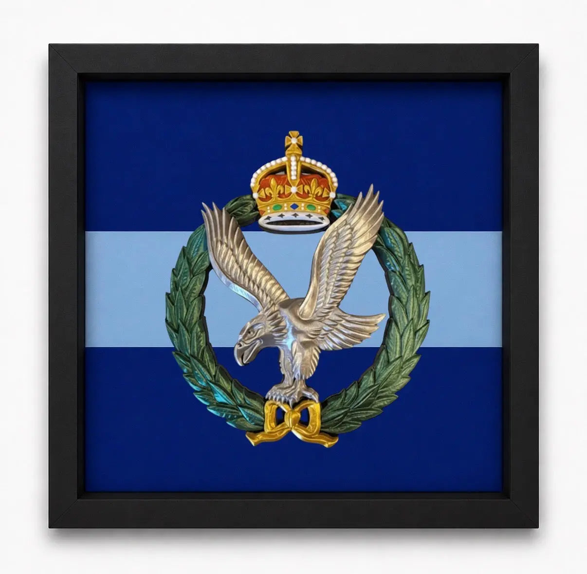 Army Air Corps Cap Badge Display Frame – King's Crown | Officially Licensed