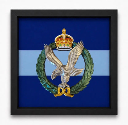 Army Air Corps Cap Badge Display Frame – King's Crown | Officially Licensed