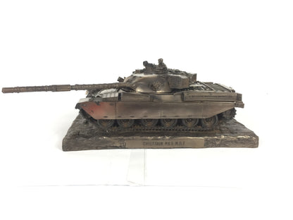 Chieftain FV4201 Mk3 M.B.T Cold Cast Bronze Tank Statue | Handmade in England
