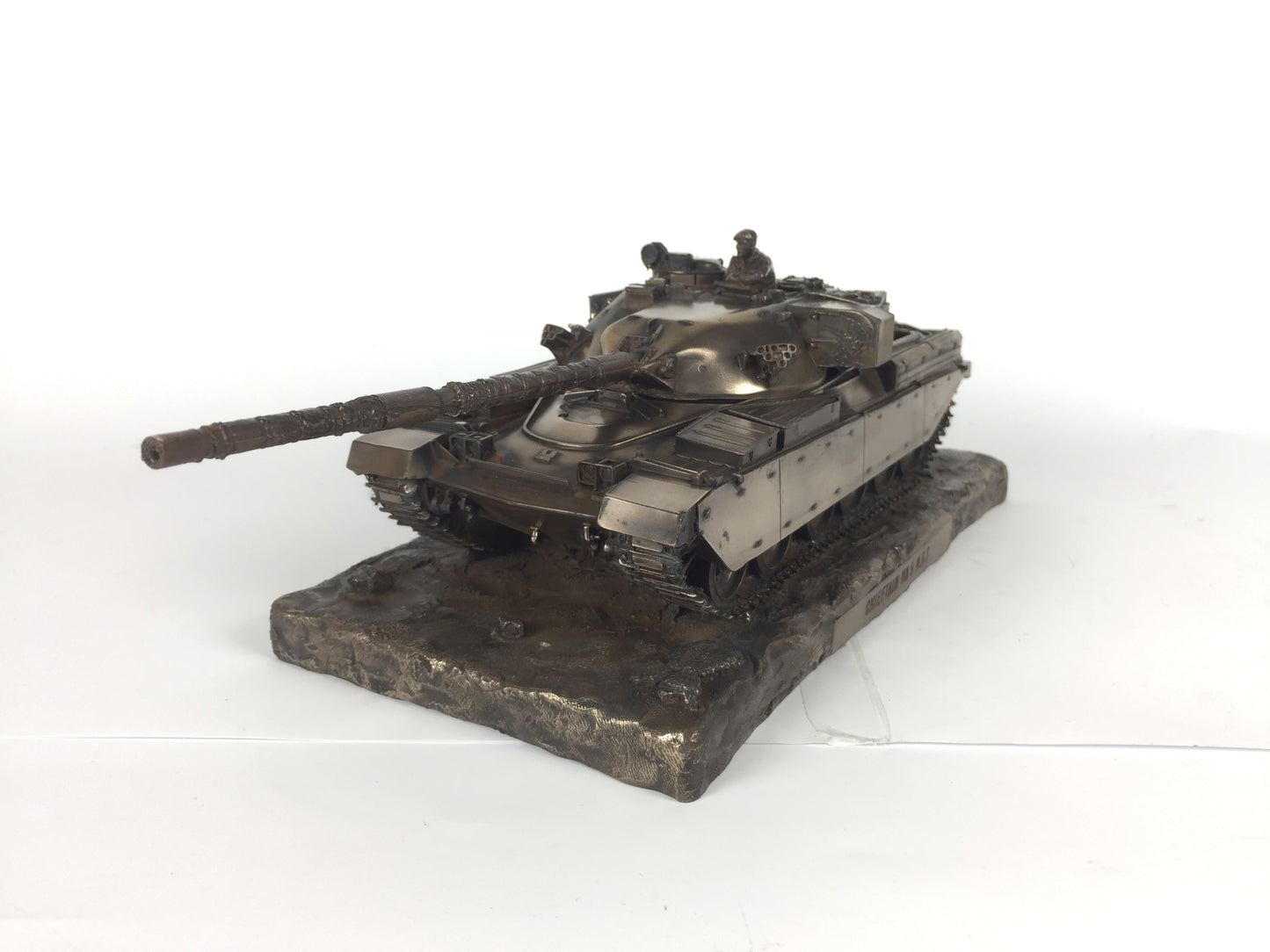 Chieftain FV4201 Mk3 M.B.T Cold Cast Bronze Tank Statue | Handmade in England