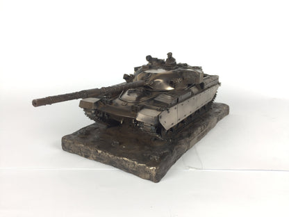 Chieftain FV4201 Mk3 M.B.T Cold Cast Bronze Tank Statue | Handmade in England