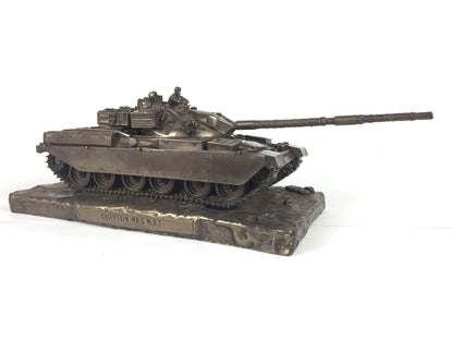 Chieftain FV4201 Mk3 M.B.T Cold Cast Bronze Tank Statue | Handmade in England
