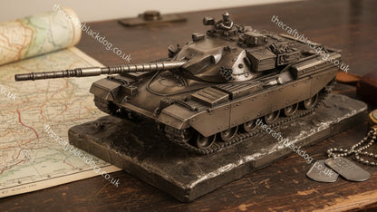 Chieftain FV4201 Mk3 M.B.T Cold Cast Bronze Tank Statue | Handmade in England