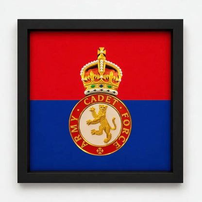 Army Cadet Force Cap Badge Display Frame – King's Crown | Officially Licensed