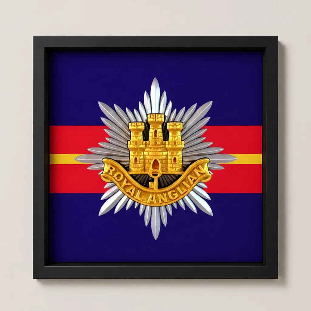 Royal Anglian Regiment Cap Badge Display Frame | Officially Licensed