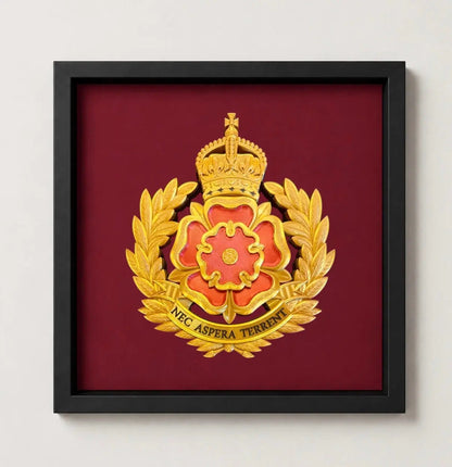 Duke of Lancaster's Regiment Cap Badge Display Frame – King's Crown | Officially Licensed