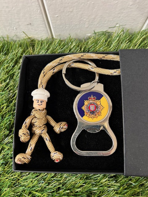 Royal Logistic Corps Chef - pBuddies' Paracord Keychains and Key Ring Bottle Opener