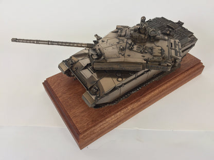 Challenger 1 Main Battle Tank Cold Cast Bronze Statue | Handmade in England