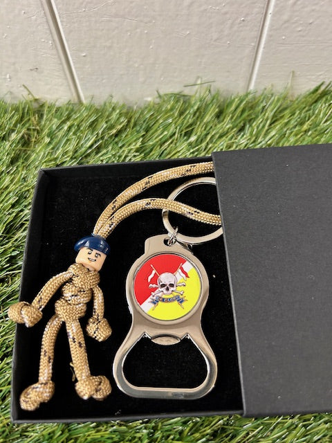 Queen's Royal Lancers - pBuddies' Paracord Keychains and Key Ring Bottle Opener