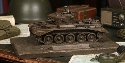 Cromwell A27M Tank Cold Cast Bronze Military Statue | Handmade in England