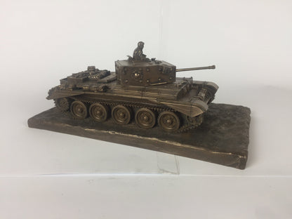 Cromwell A27M Tank Cold Cast Bronze Military Statue | Handmade in England