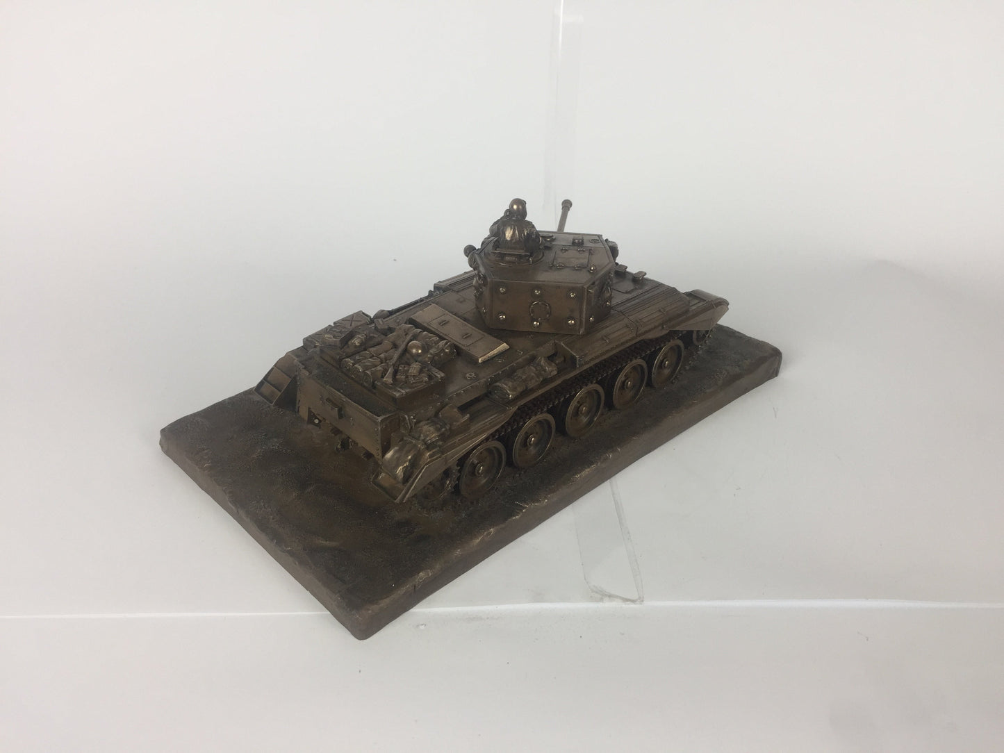 Cromwell A27M Tank Cold Cast Bronze Military Statue | Handmade in England