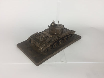 Cromwell A27M Tank Cold Cast Bronze Military Statue | Handmade in England