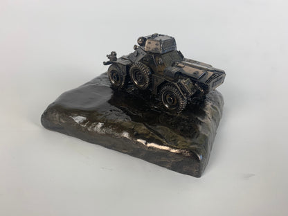 Ferret Scout Car Mk 2 – Cold Cast Bronze Military Vehicle