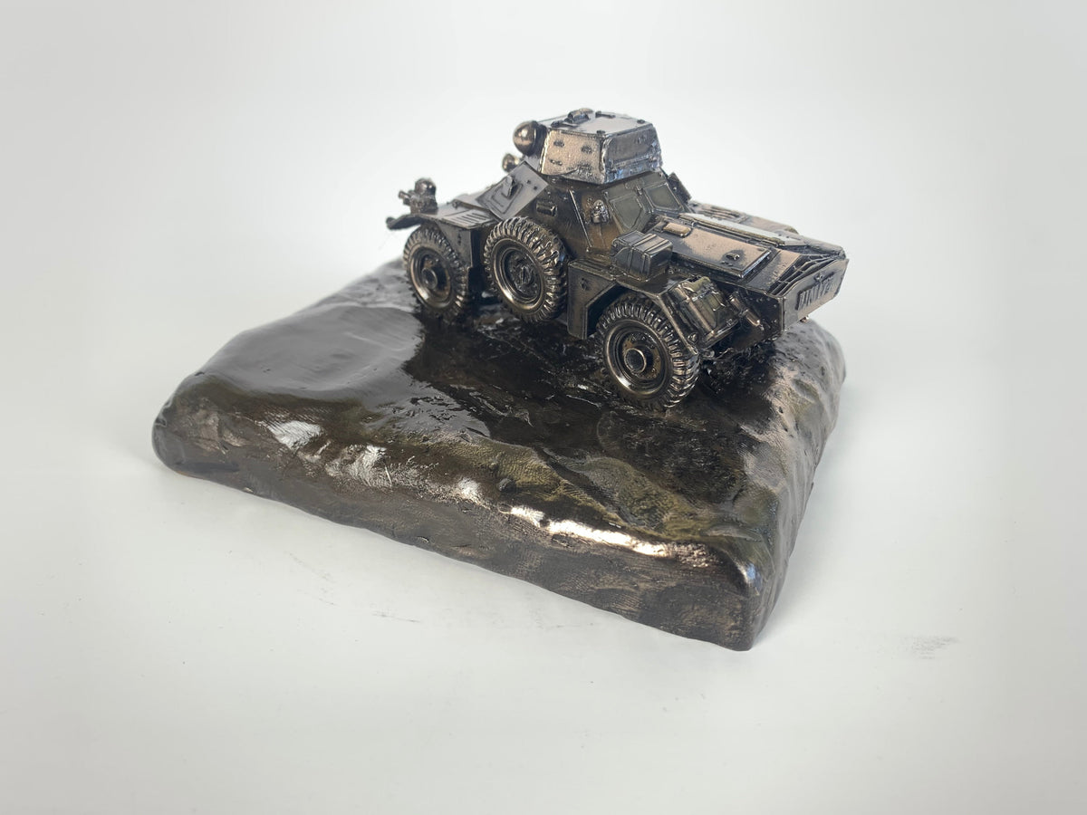 Ferret Scout Car Mk 2 – Cold Cast Bronze Military Vehicle