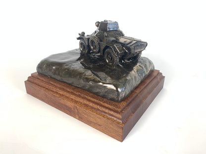 Ferret Scout Car Mk 2 – Cold Cast Bronze Military Vehicle